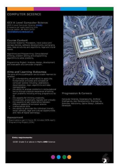 Computer Science 2020 | Bohunt Sixth Form
